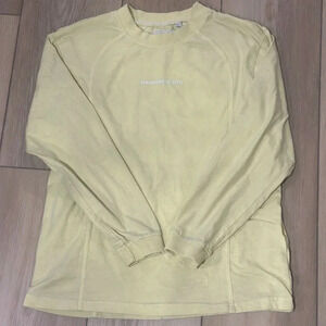 Standard Cloth Raceway Long Sleeve Logo Tee Yellow Men’s Small Urban Outfitters